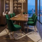 Luxury Green Dining Set