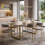 Modern Gold Dining Set