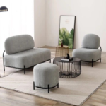 Curved Minimalist Living Room Set