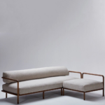 Tubular Wood Frame Daybed & Ottoman Set