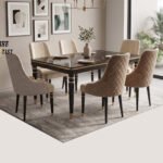 Black Marble Dining Set
