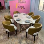 Oval Marble Dining Table