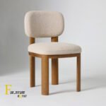 Bouclé Accent Dining Chair