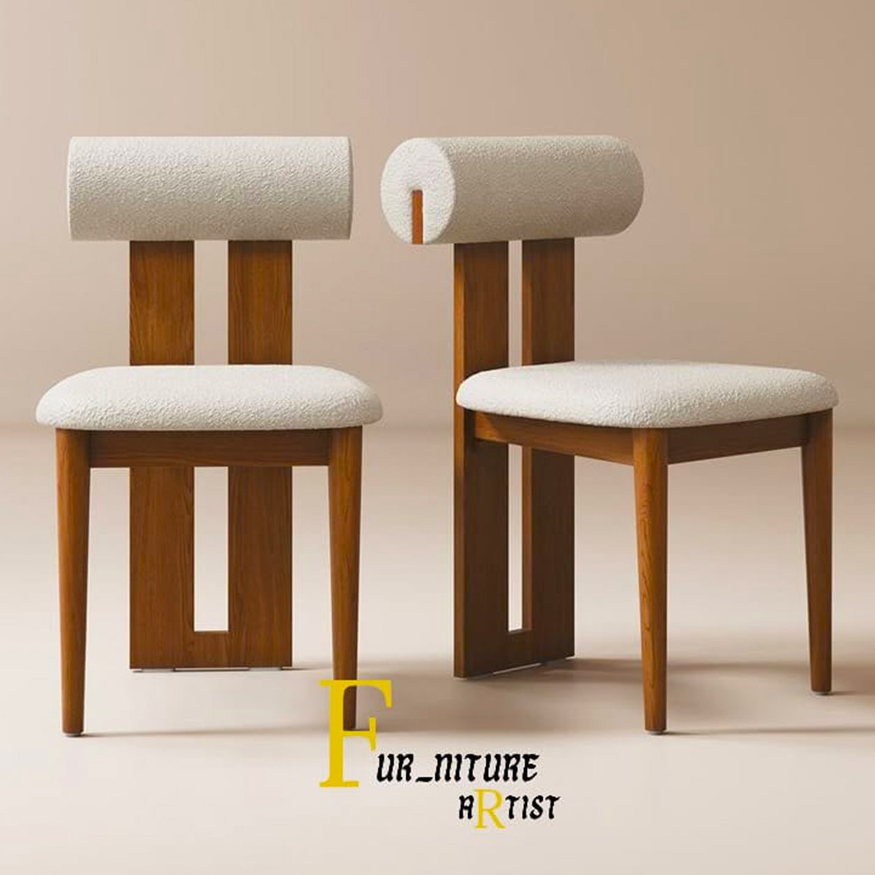 5 Modern Wooden Accent Chair - Image 1