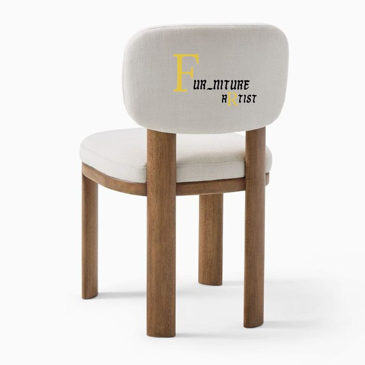 51 Minimalist Upholstered Wooden Chair - Image 1