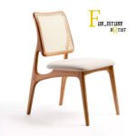 Elegant Cane Back Dining Chair
