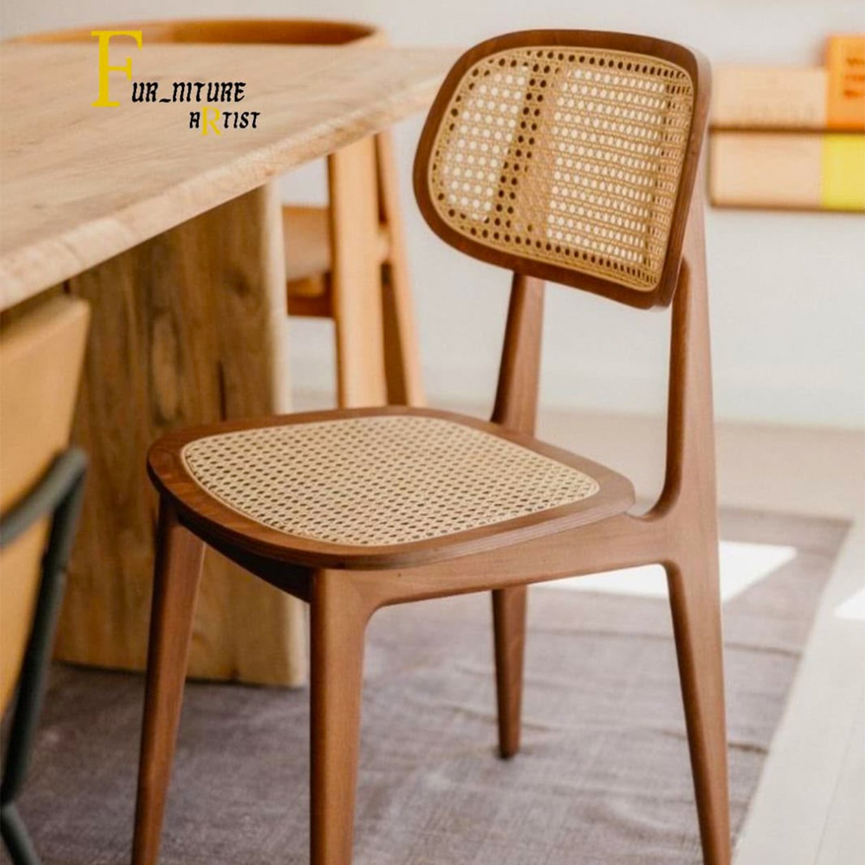 54 Classic Natural Rattan Chair - Image 1