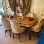 Classic Tufted Beige Dining Set