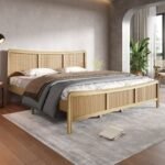 Curved Rattan Cane Bed