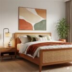 Rectangular Rattan Bed
