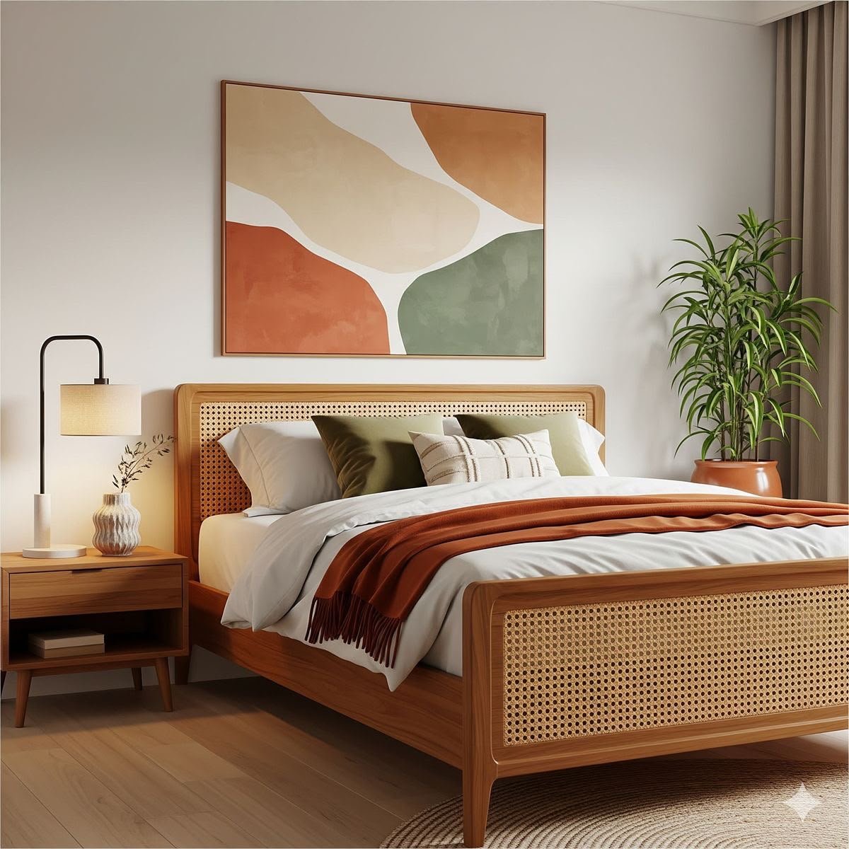 16 Rectangular Rattan Bed - Image 1