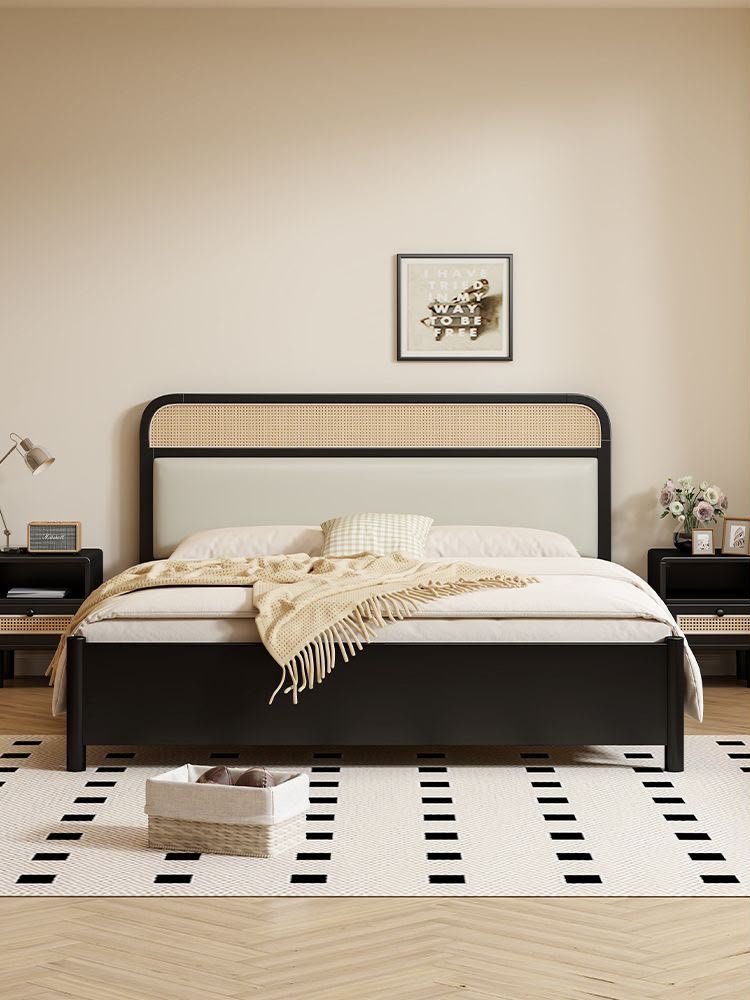 25 Black Frame Cane Bed - Image 1