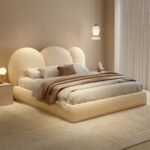 Triple Arch Bouclé Bed